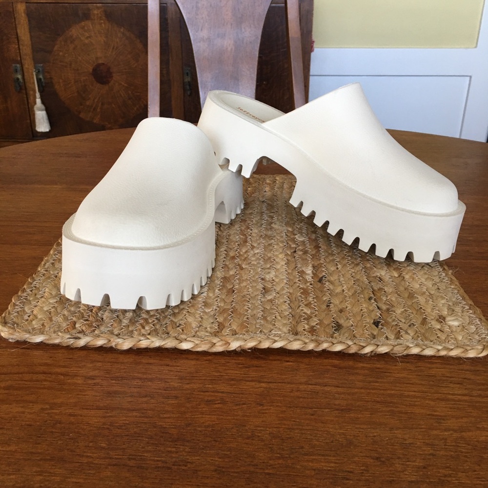 Jeffrey Campbell Clogge Clog Sea Salt Color Women's Size 9 Chunky Lug Sole Y2K